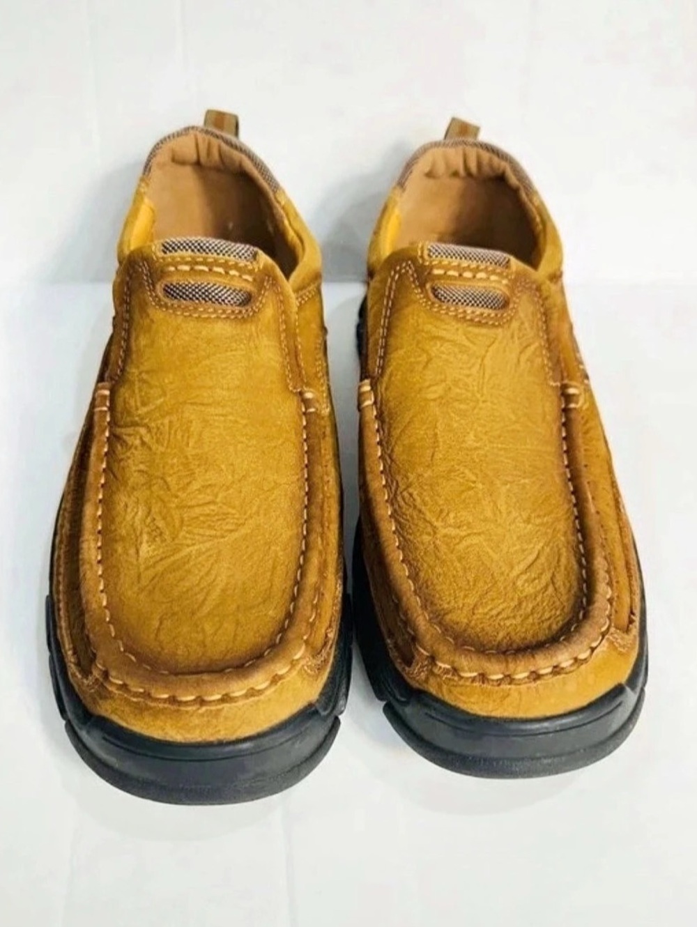 Fashion Brown Slip-On Loafers EU 45